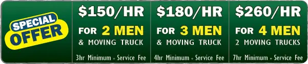 moving company hourly rates